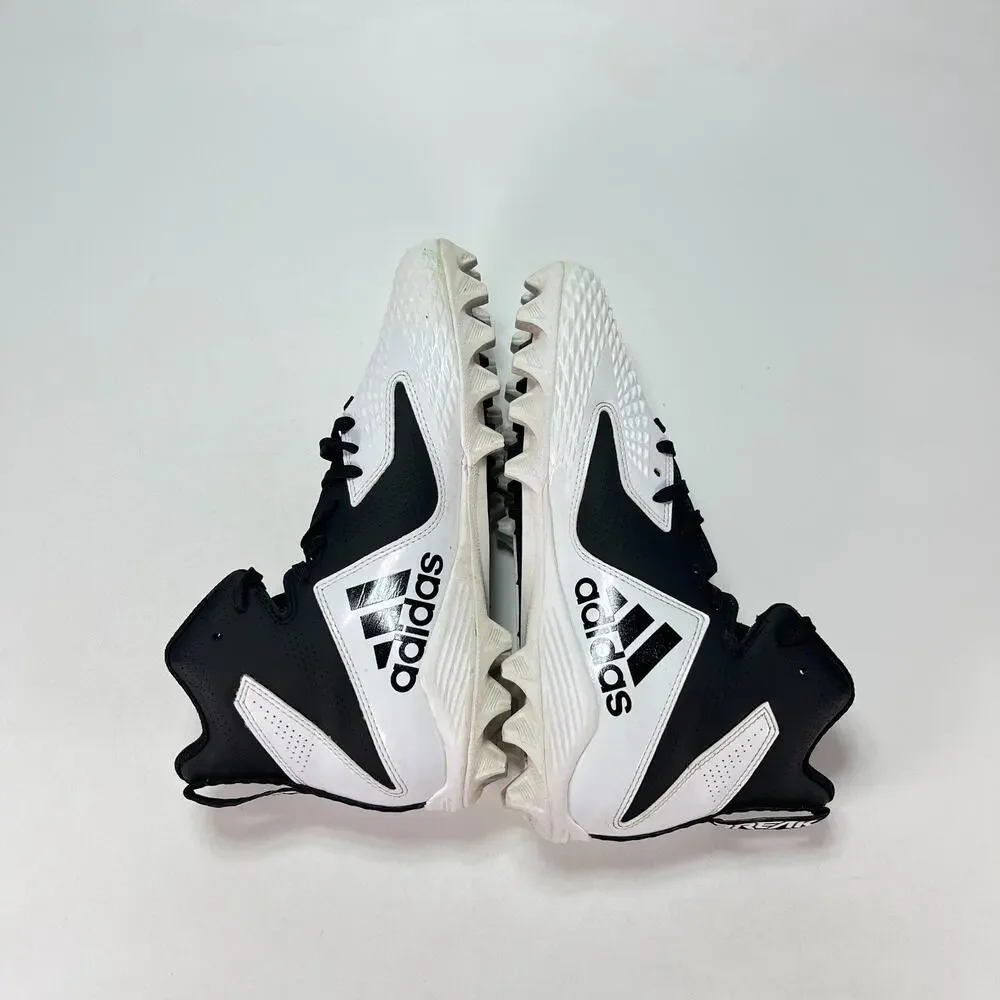 adidas Freak Mid MD White Black Football Cleats Shoes CG4442 Men's Size 7.5